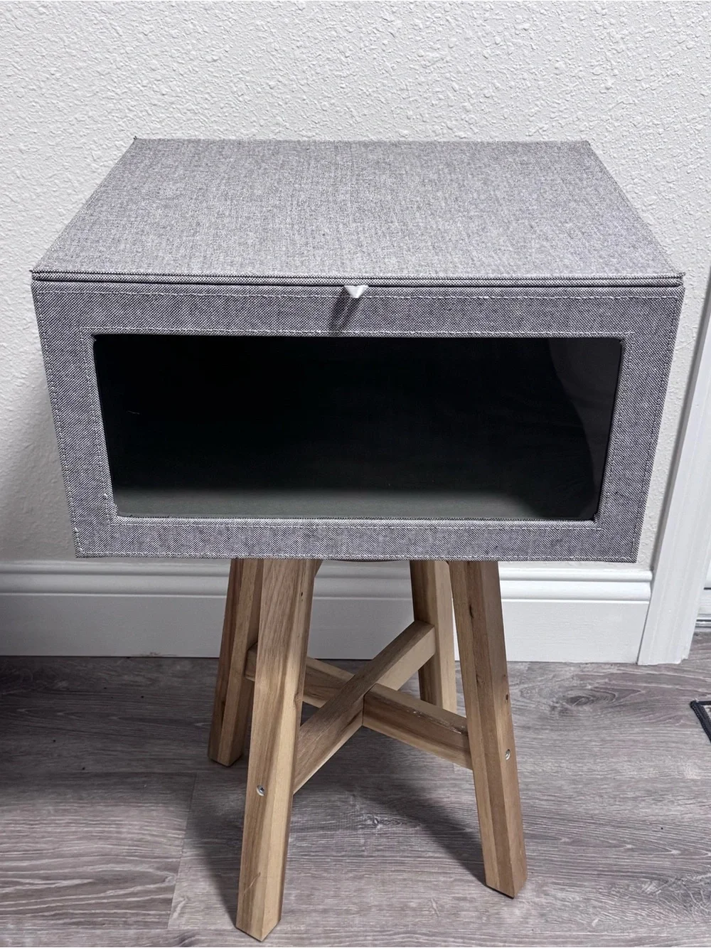 Cambridge Drop-Front Sweater Box in Grey - The Container Store EUC
